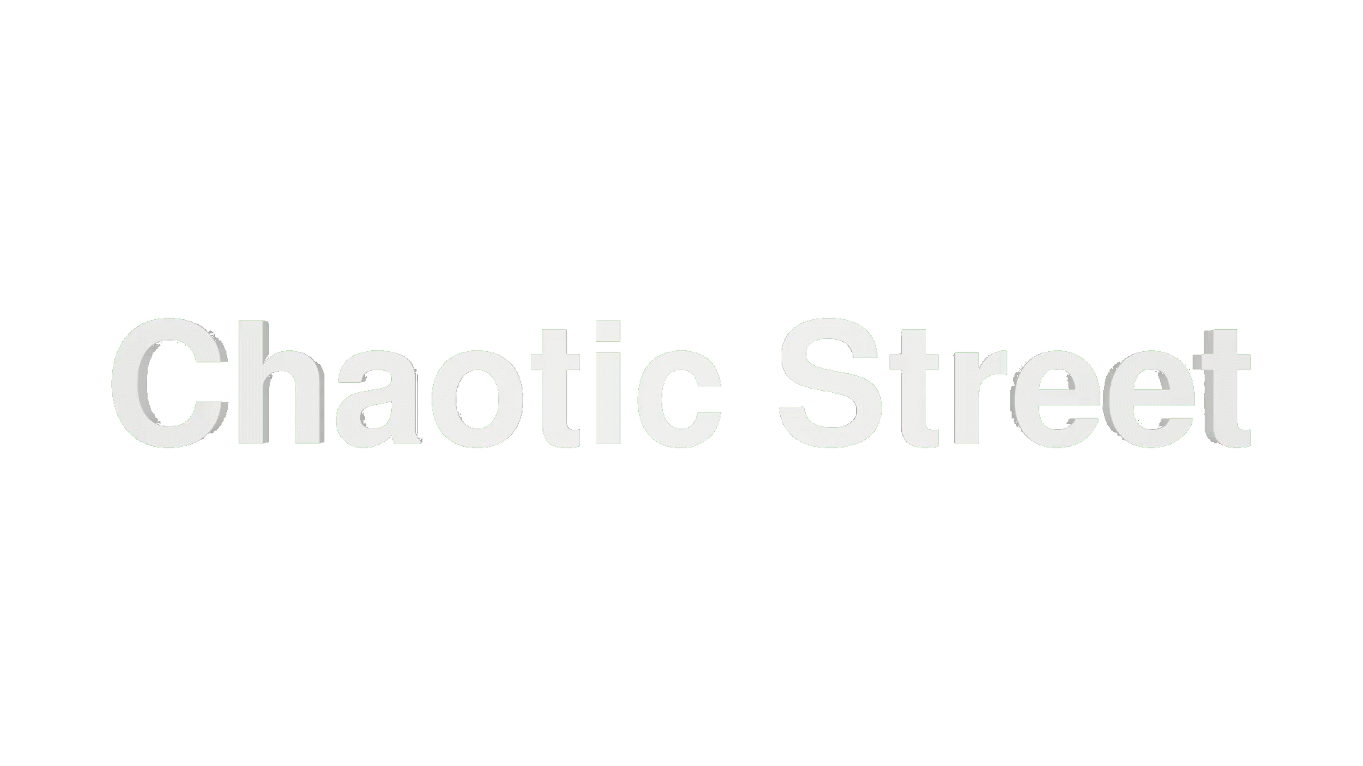Logo 3D of chaotic street